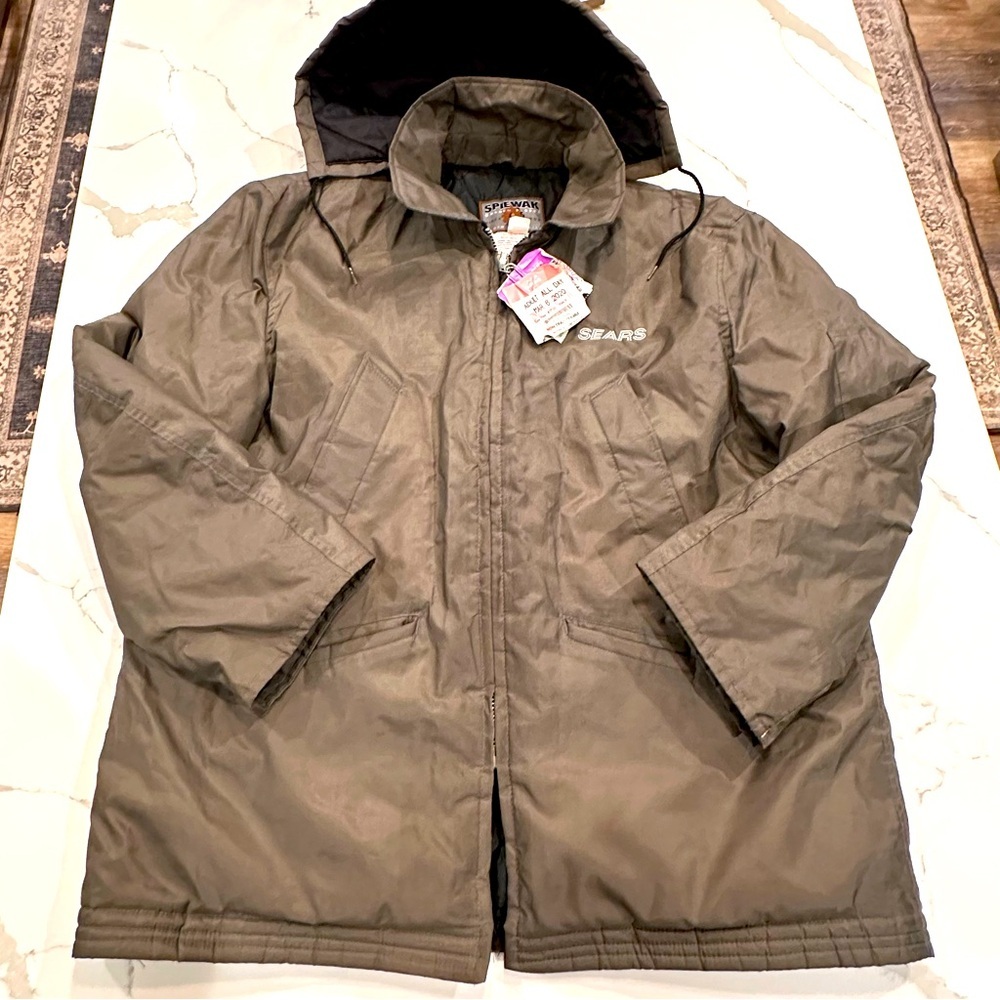 Vintage Mens Spiewak Golden Fleece Yukon Cloth Industrial Parka Size 48 XL Gray